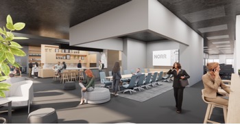 Norr office construction project using Qflow